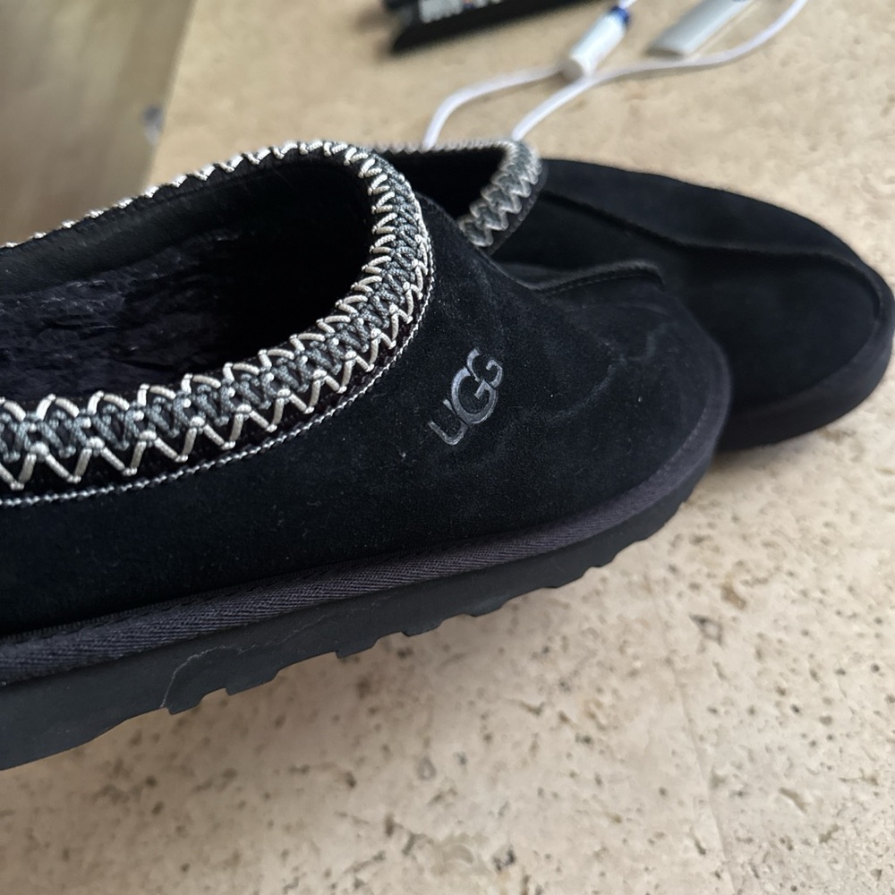 UGG Black Suede Slippers